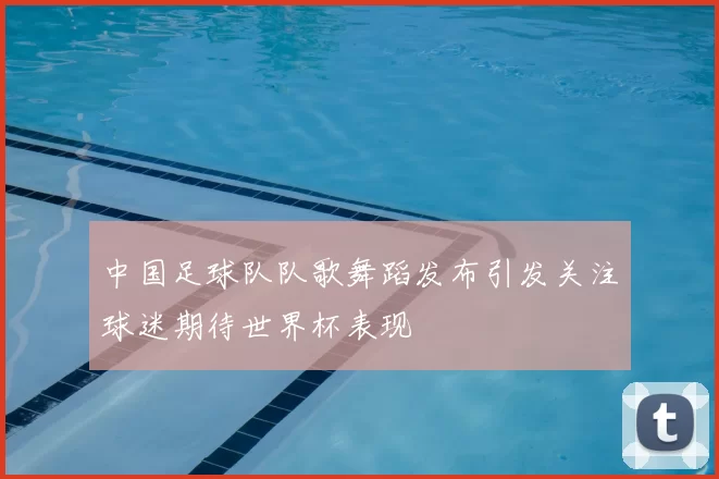 中国足球队队歌舞蹈发布引发关注球迷期待世界杯表现
